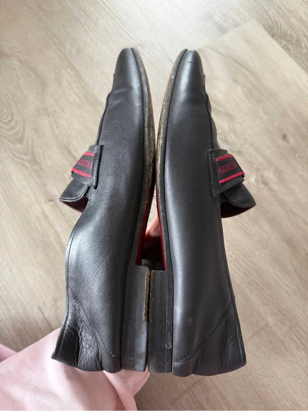 Valentino black men’s dress loafers EU 42